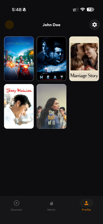 Miru watchlist of saved films